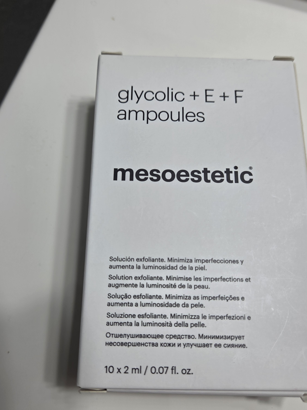 Mesoestetic Glycolic + E + F Ampoules